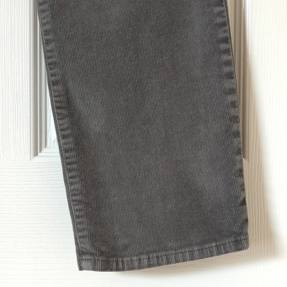 J. Crew Classic Pinwale Corduroy High Rise Vintage Slim Straight Pants Gray 28P - Picture 15 of 16